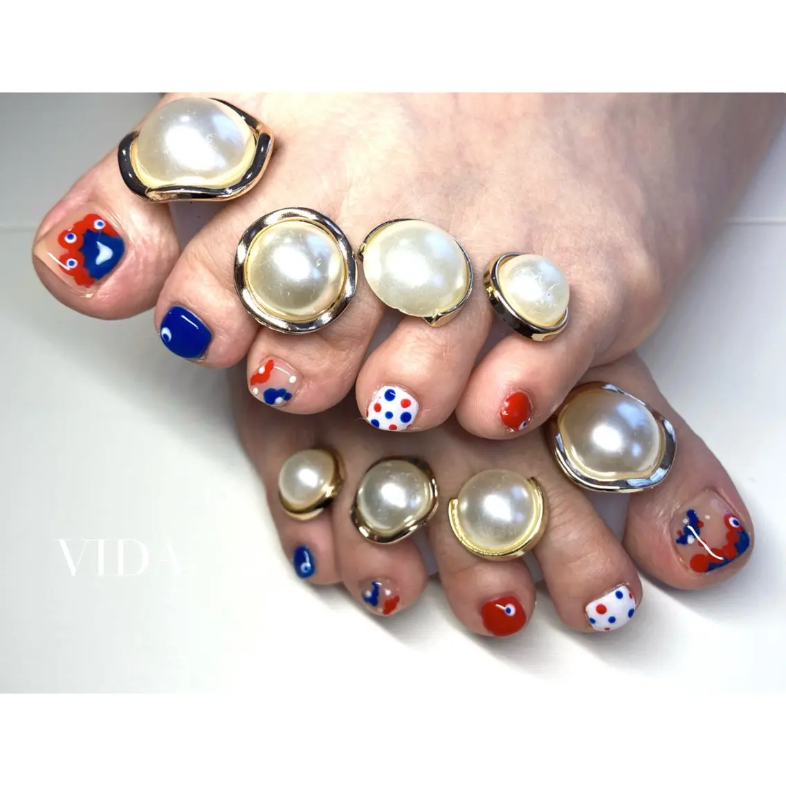 ネイル フットネイル フットネイル private salon VIDAのネイルデザイン