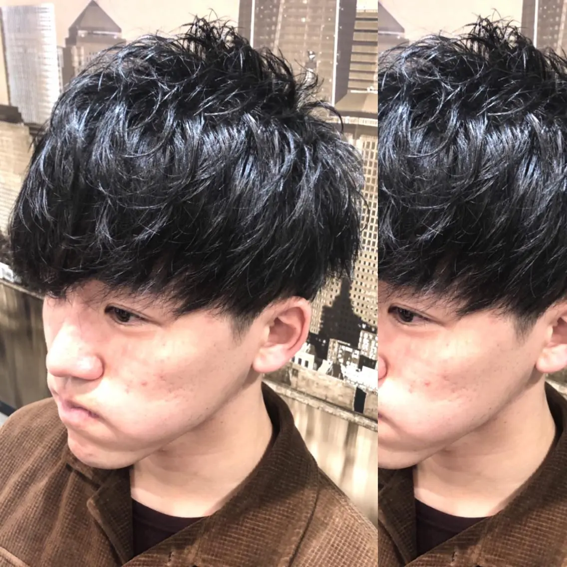 ショート パーマ メンズ メンズヘア特化 崎田 成人のヘアスタイル