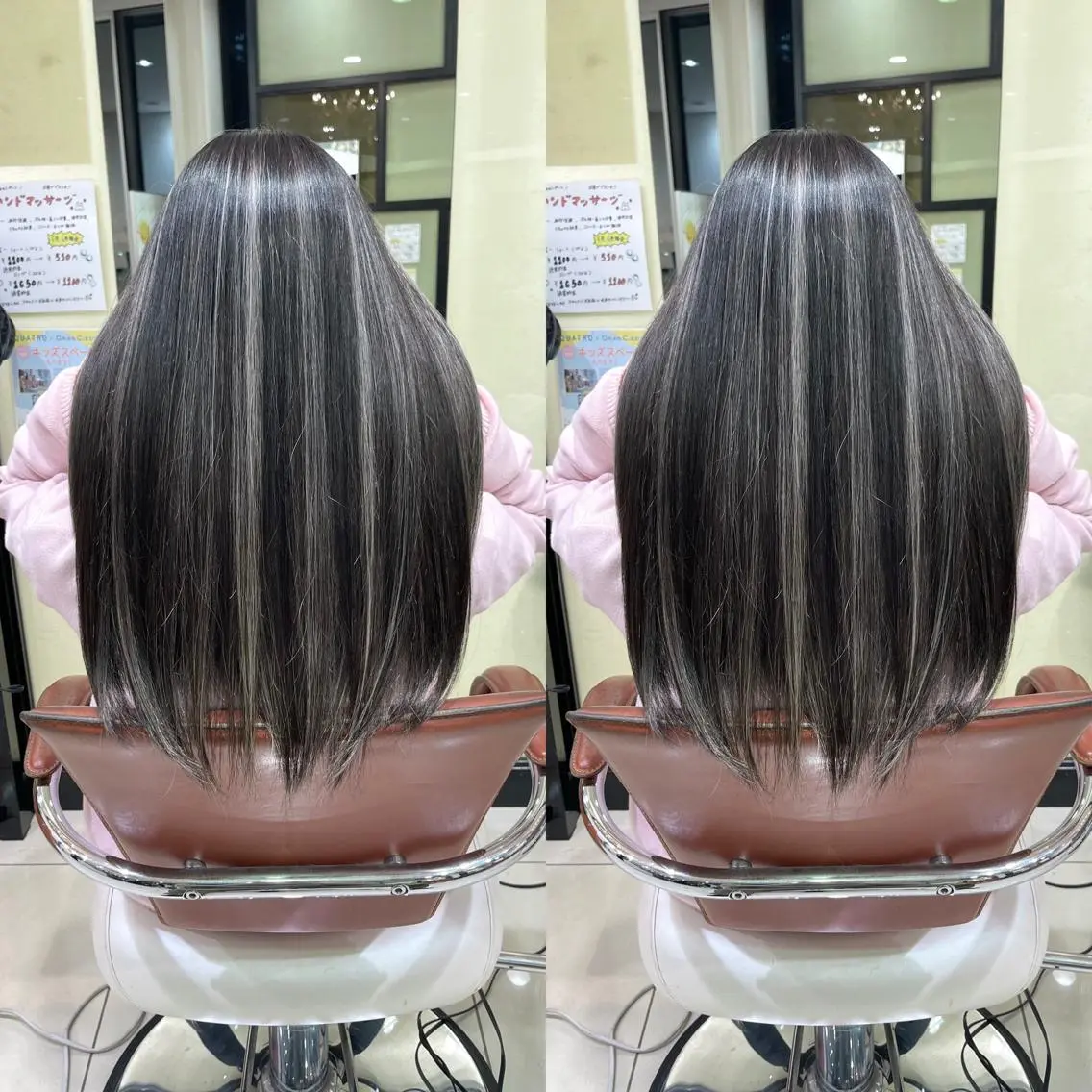 ロング ヘアカラー Y Uのヘアスタイル