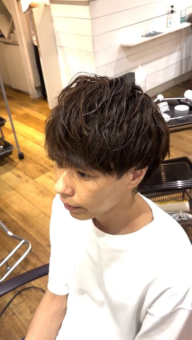 ショート パーマ メンズ メンズパーマ メンズツイストパーマ ツイストパーマ 🌈メンズ特化 大滝　宜史🌈のヘアスタイル
