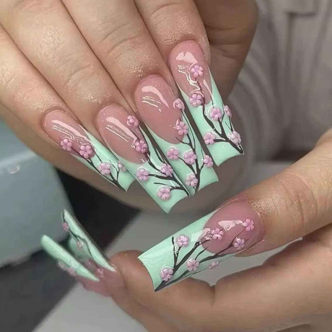 ネイル アートネイル 長さ出し ジェルネイル マグネットネイル ニュアンスネイル ハンドネイル Cloudy Chan Nailのネイルデザイン