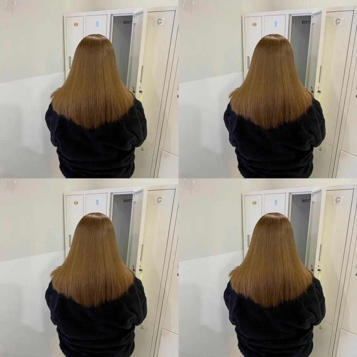 セミロング カラー 🦋REISA🦋 エクステ×ハイトーンのヘアスタイル