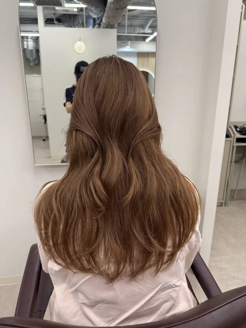 ロング カラー カット ヘアカラー トリートメント 🌻Reina/ ブリーチ/縮毛矯正のヘアスタイル