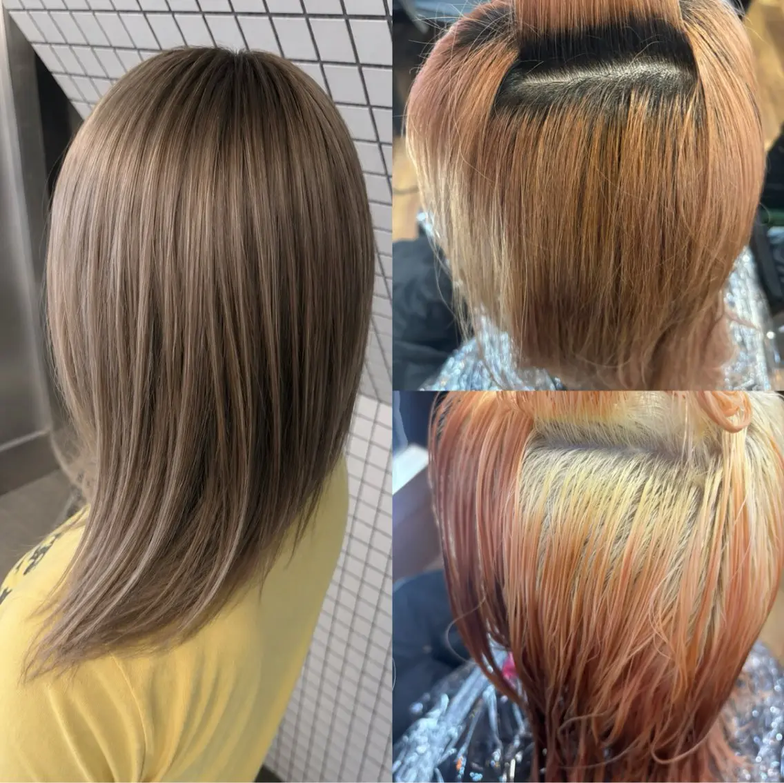 ミディアム カラー ヘアカラー a-cha (モデル様募集)のヘアスタイル