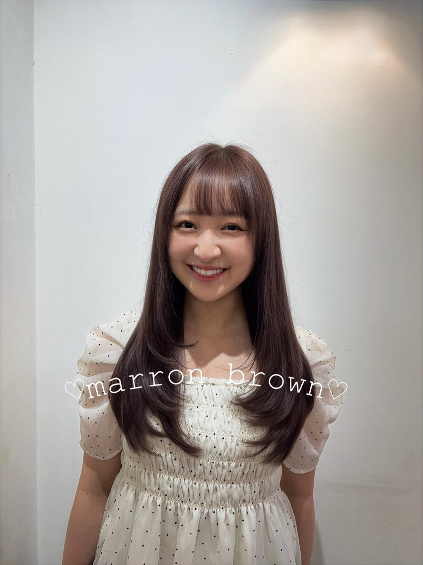 セミロング カラー カット ヘアカラー トリートメント 🍒桜井 優華🍒のヘアスタイル