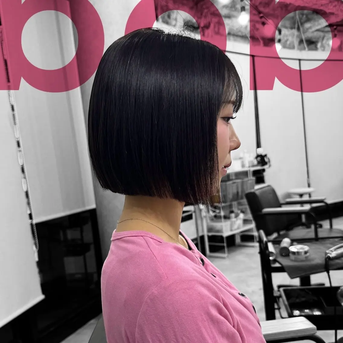 日中もOK👌〈無料カットモデル募集中〉ボブカット+超音波トリートメント🫧の写真
