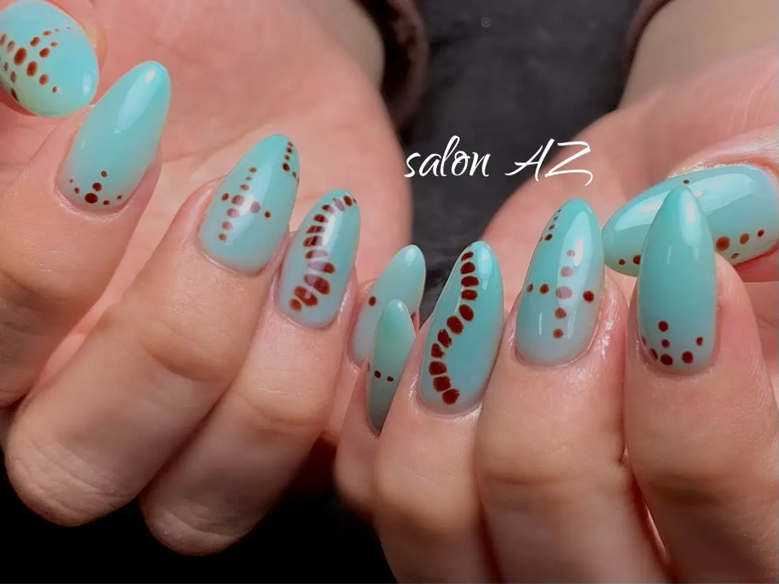 ネイル 持ち込み オフィスネイル スカルプネイル ハンドネイル salon AZ NANAのネイルデザイン
