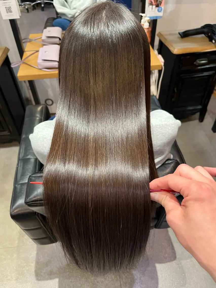 ロング 髪質改善 縮毛矯正 トリートメント 酸熱トリートメント ヘアカラー トリートメント 🌈髪質改善専門🌈 神田 達也のヘアスタイル