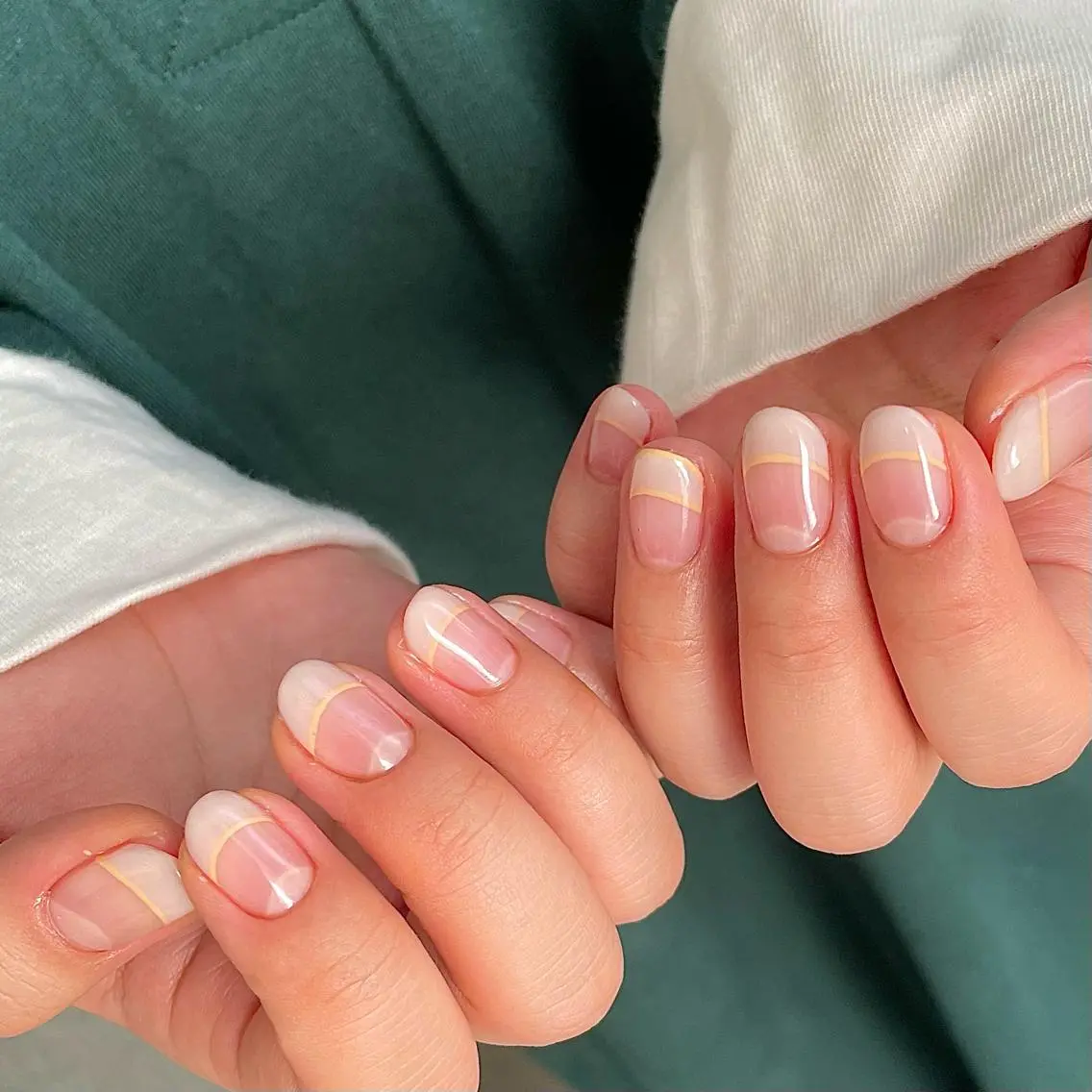 ネイル フレンチネイル ハンドネイル Nailsalon BLOOM🌷 山崎のネイルデザイン