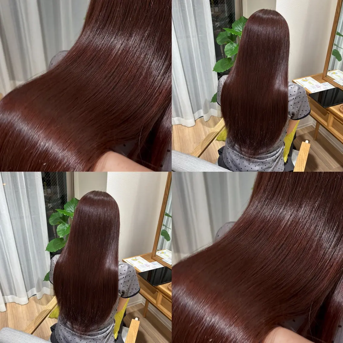 ロング カラー レッドカラー ヘアカラー RINNO🌷透明感 カラー/髪質改善のヘアスタイル