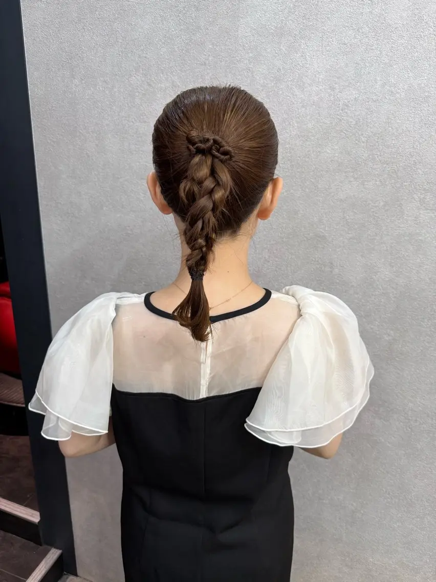 ミディアム ヘアアレンジ ヘアセット まとまるボブ🌼 アレンジ🌼鴨下穂香のヘアスタイル