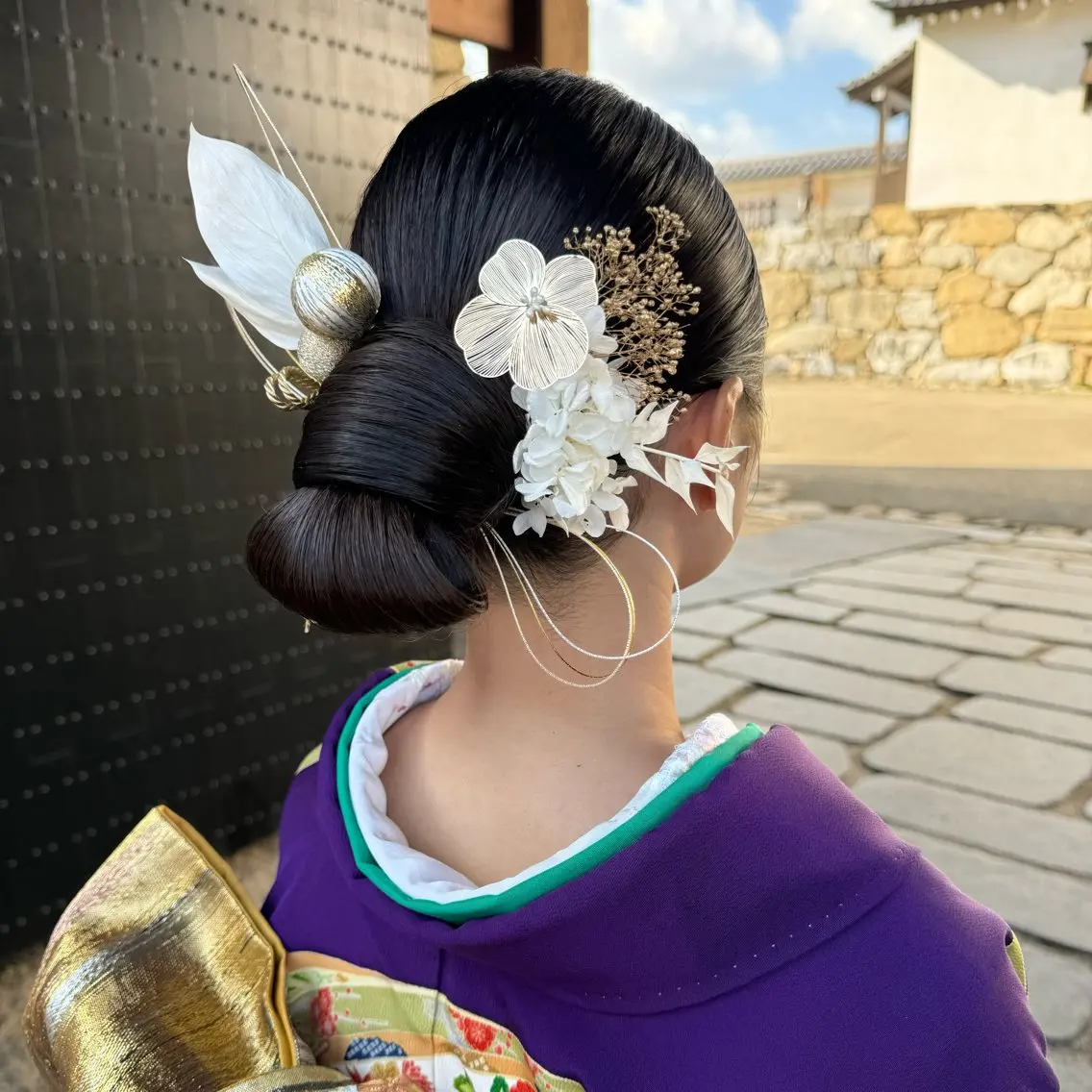 ロング ヘアアレンジ 成人式 松木 花鈴のヘアスタイル
