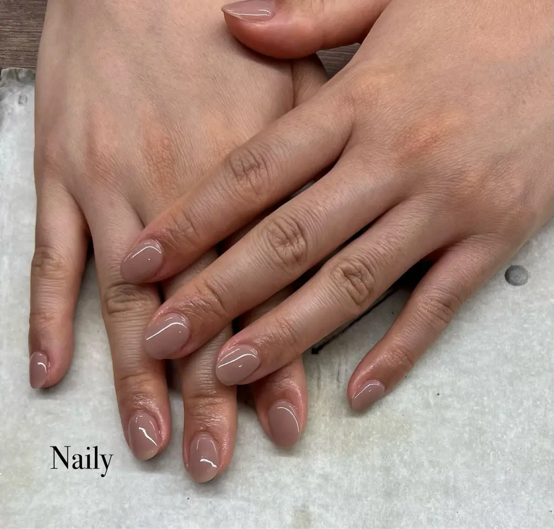 ネイル ワンカラーネイル Naily立川店 ⟡.·fujitaのネイルデザイン