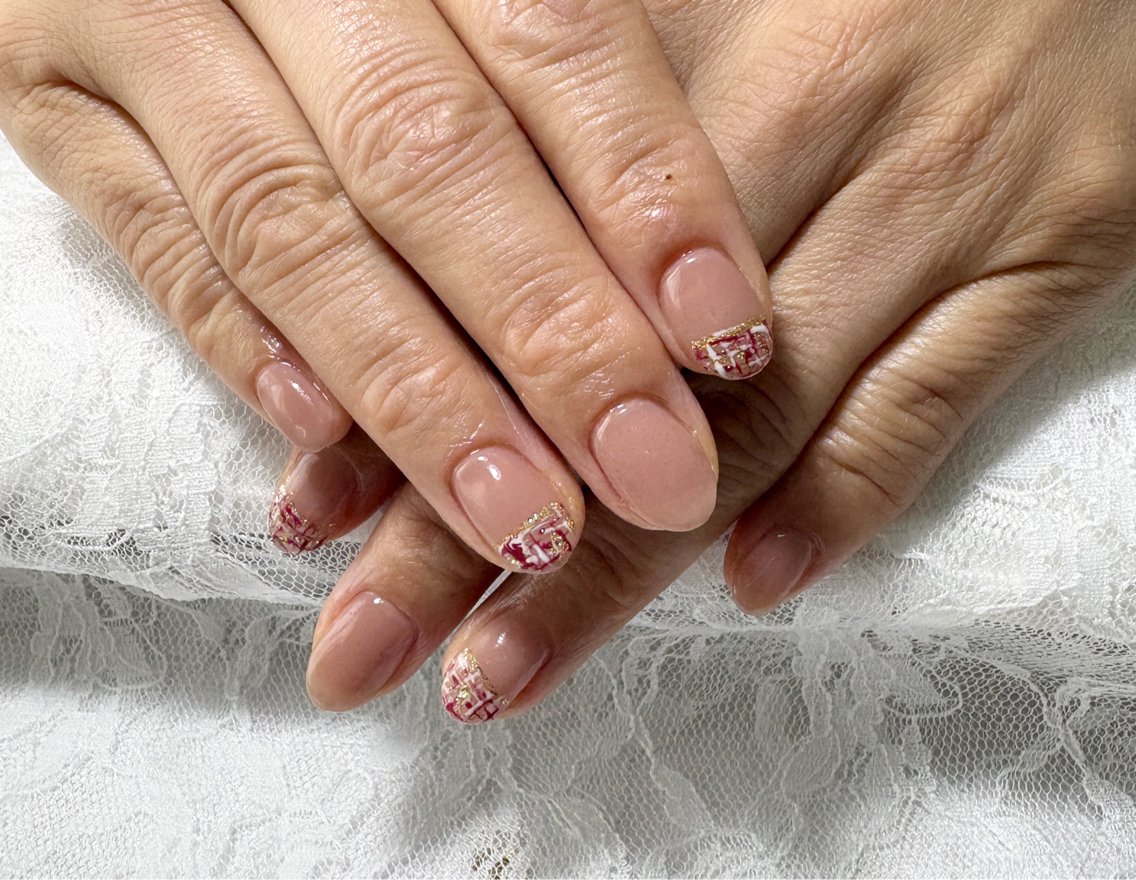 ネイル ツイードネイル ハンドネイル Nail _alpha_のネイルデザイン