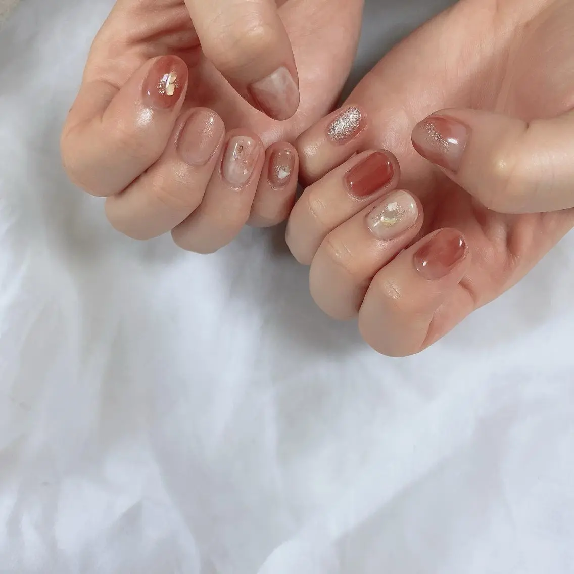 ネイル アートネイル ニュアンスネイル SOL NAILのネイルデザイン