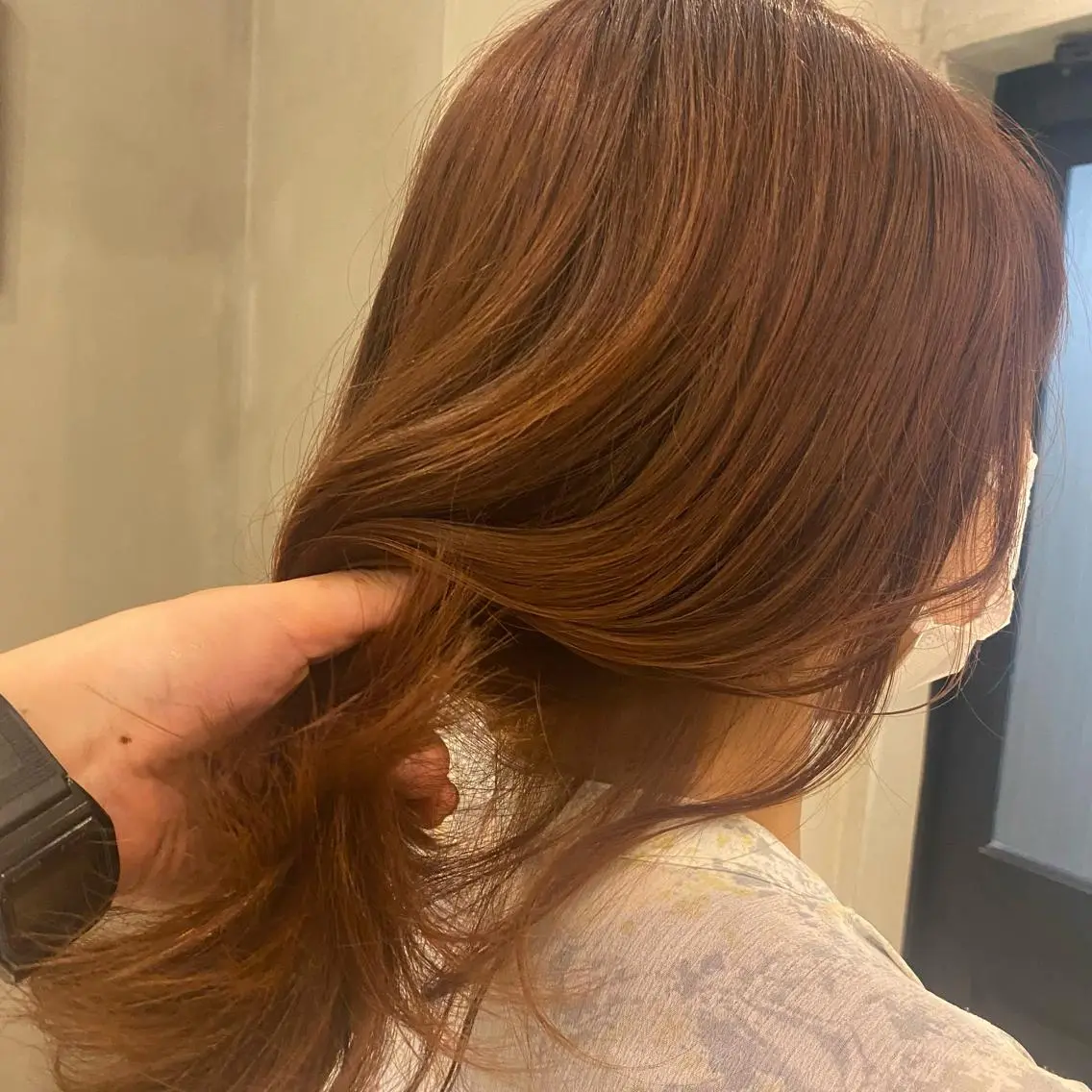 セミロング ヘアカラー トリートメント 新宿/顔周りカット +レイヤー=しずく♩のヘアスタイル