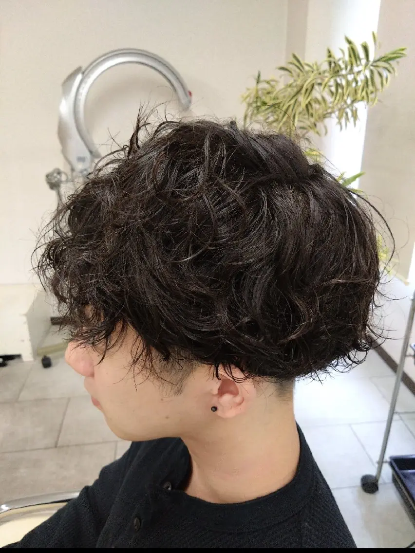 ショート パーマ メンズ メンズパーマ カット パーマ トリートメント 袋町【シナリオ】 Scenarioのヘアスタイル