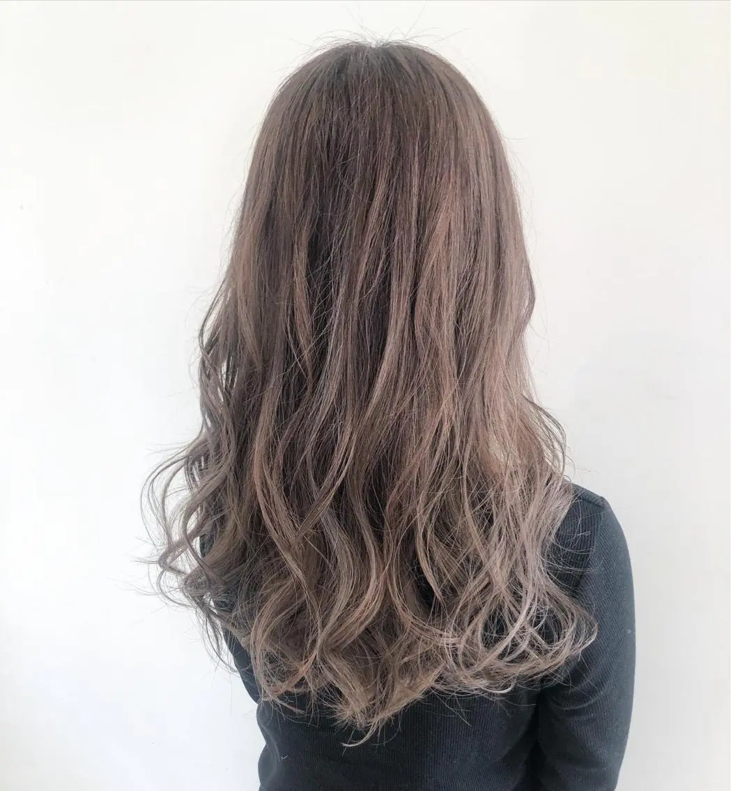 ロング アッシュ アッシュブラウン ハイライト カット ヘアカラー トリートメント Eir-noah- 武中 直矢のヘアスタイル