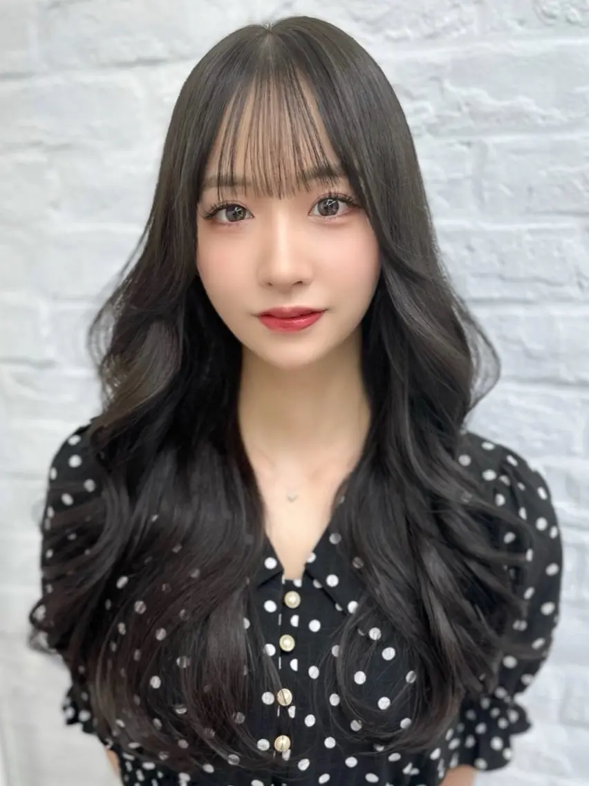 セミロング カット ヘアカラー トリートメント ヘッドスパ ヘアセット 前髪顔まわりカット 🌈中村海聖のヘアスタイル