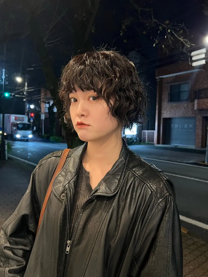 ショート デジタルパーマ 加藤園のヘアスタイル