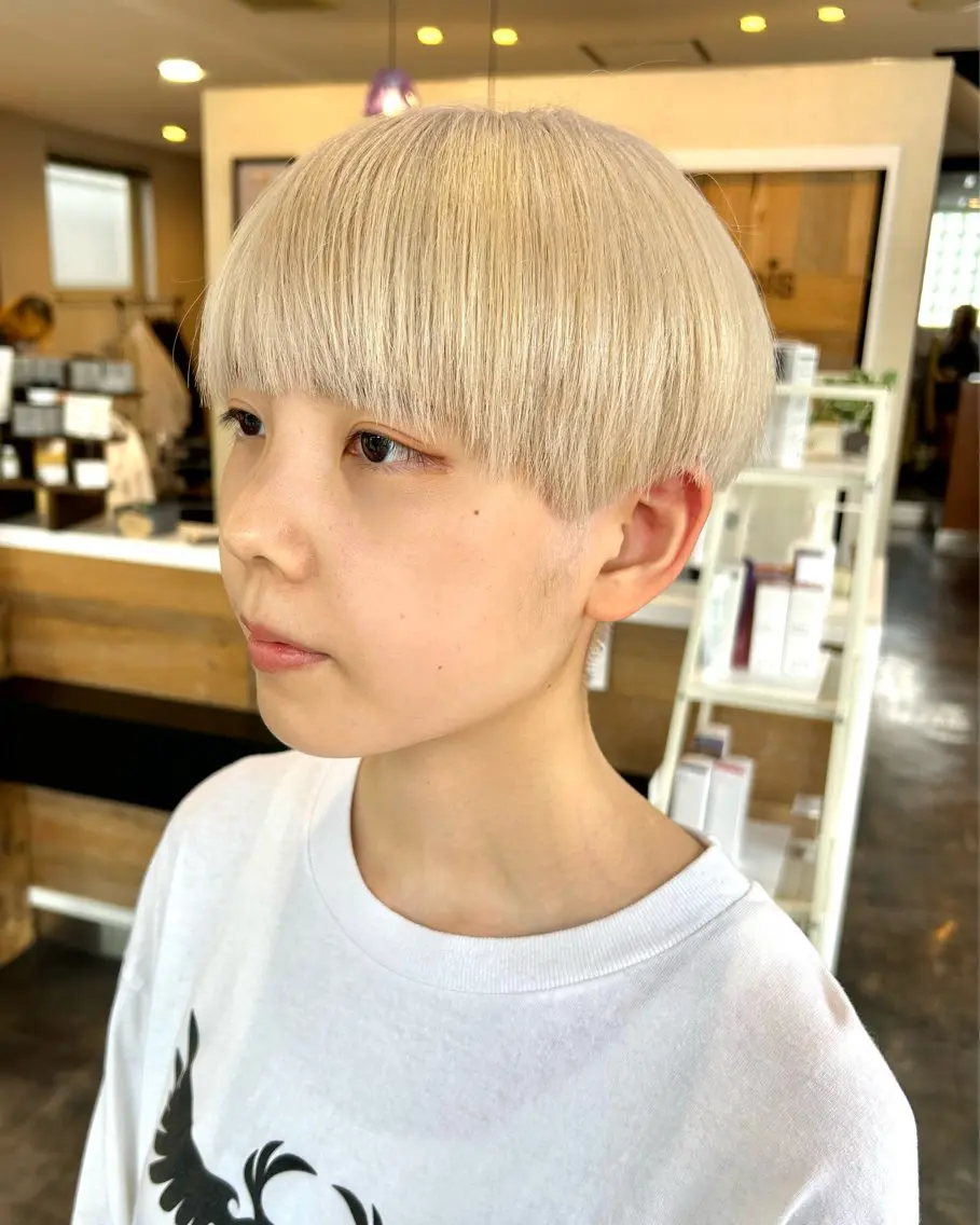 ショート カラーモデル募集中 美容室ハピスのヘアスタイル