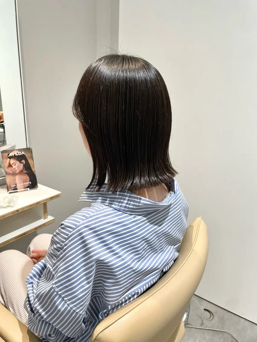 ショート 切りっぱなしボブ ボブ カットモデル/ miyuのヘアスタイル