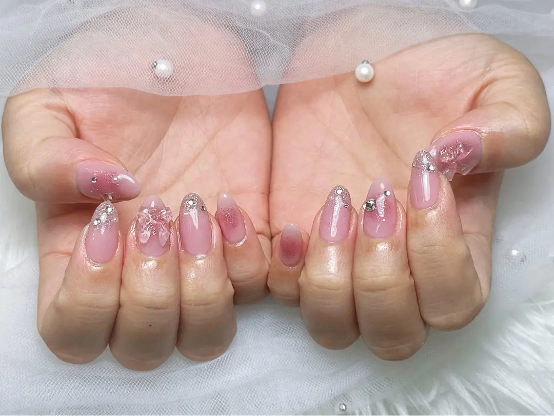 ネイル ハンドネイル Eclat〔エクラ〕 MOEKA𝜗𝜚*のネイルデザイン