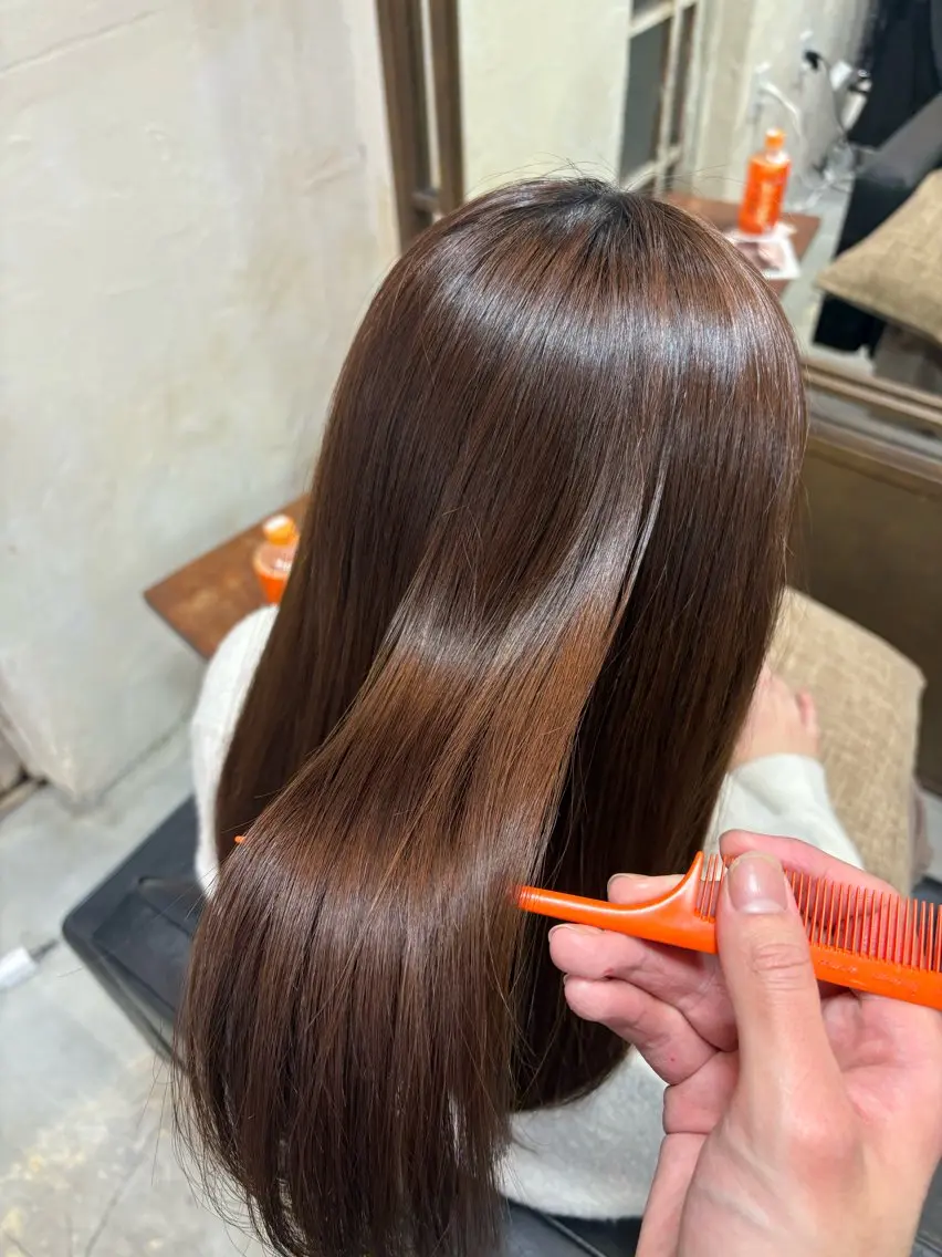 セミロング トリートメント 工藤 暖 /透明感カラーのヘアスタイル