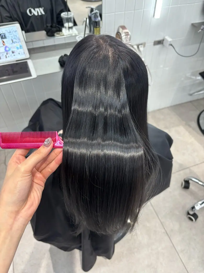 セミロング カラー ヘアカラー 縮毛矯正 🎀表参道/透明感 カラー/花音🎀のヘアスタイル