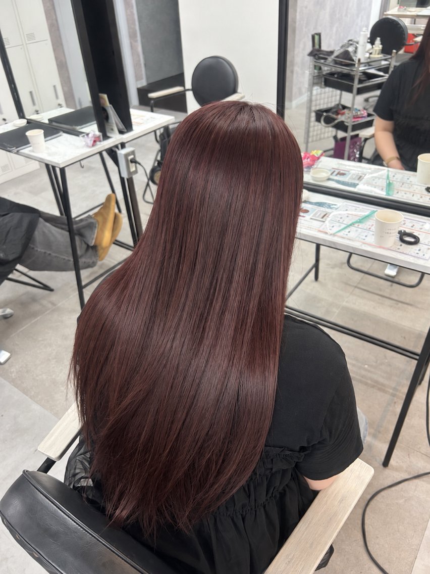 ロング カラー カット ヘアカラー 🪞髪質改善カラー 🪞ちひろのヘアスタイル