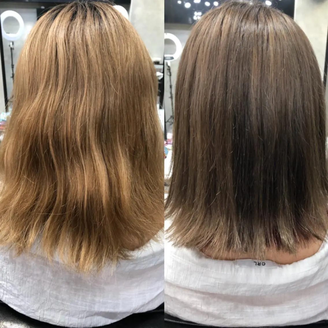 ミディアム カラー ベージュカラー ミルクティーベージュ レイヤー×髪質改善✨ 渋谷/佐藤侑哉のヘアスタイル