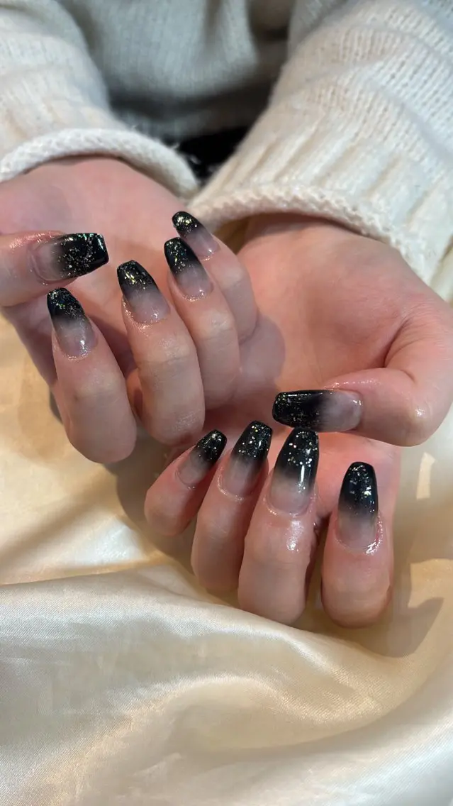 ネイル ラメ(グリッター) ハンドネイル 藤井 里緒奈のネイルデザイン