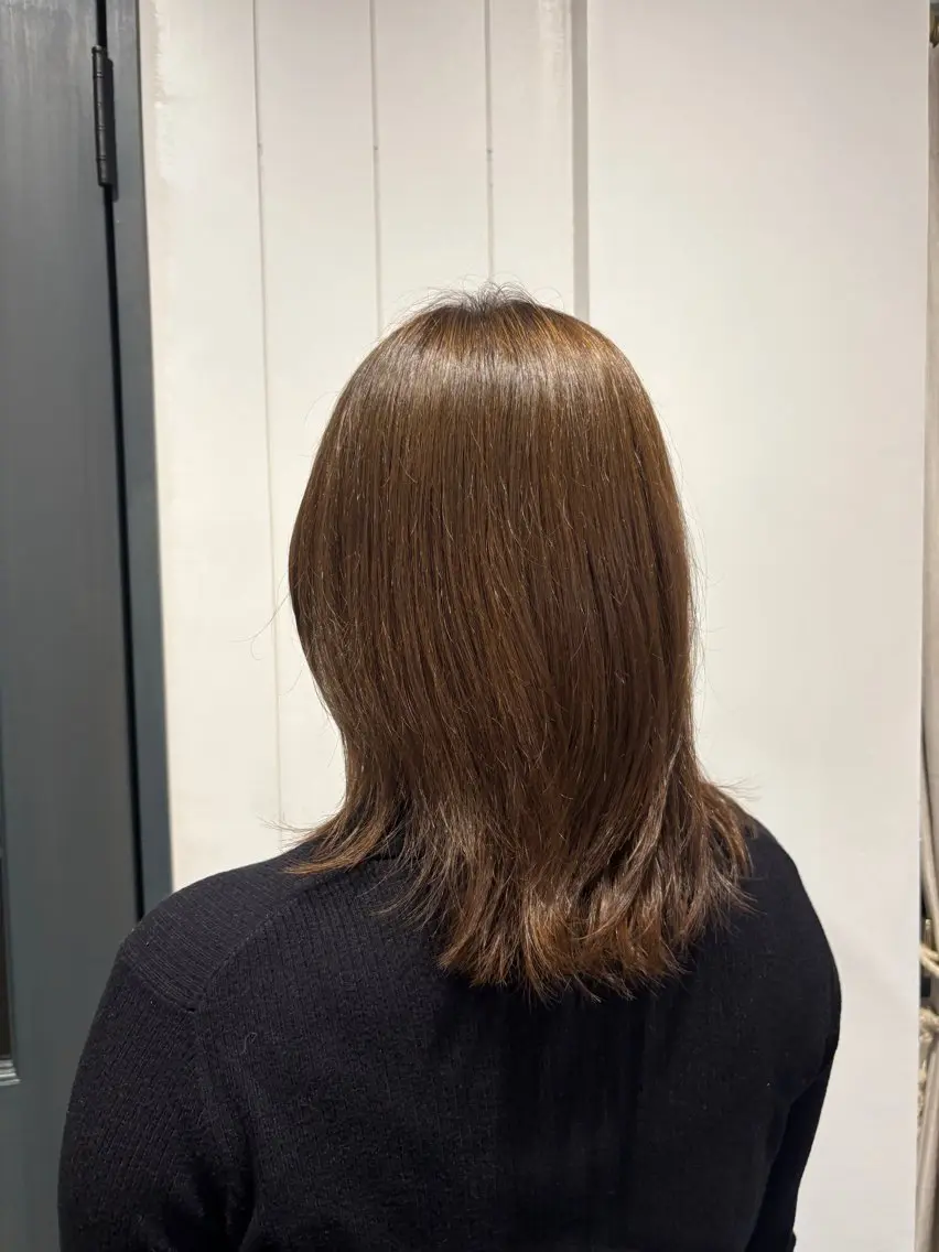 ミディアム り おのヘアスタイル