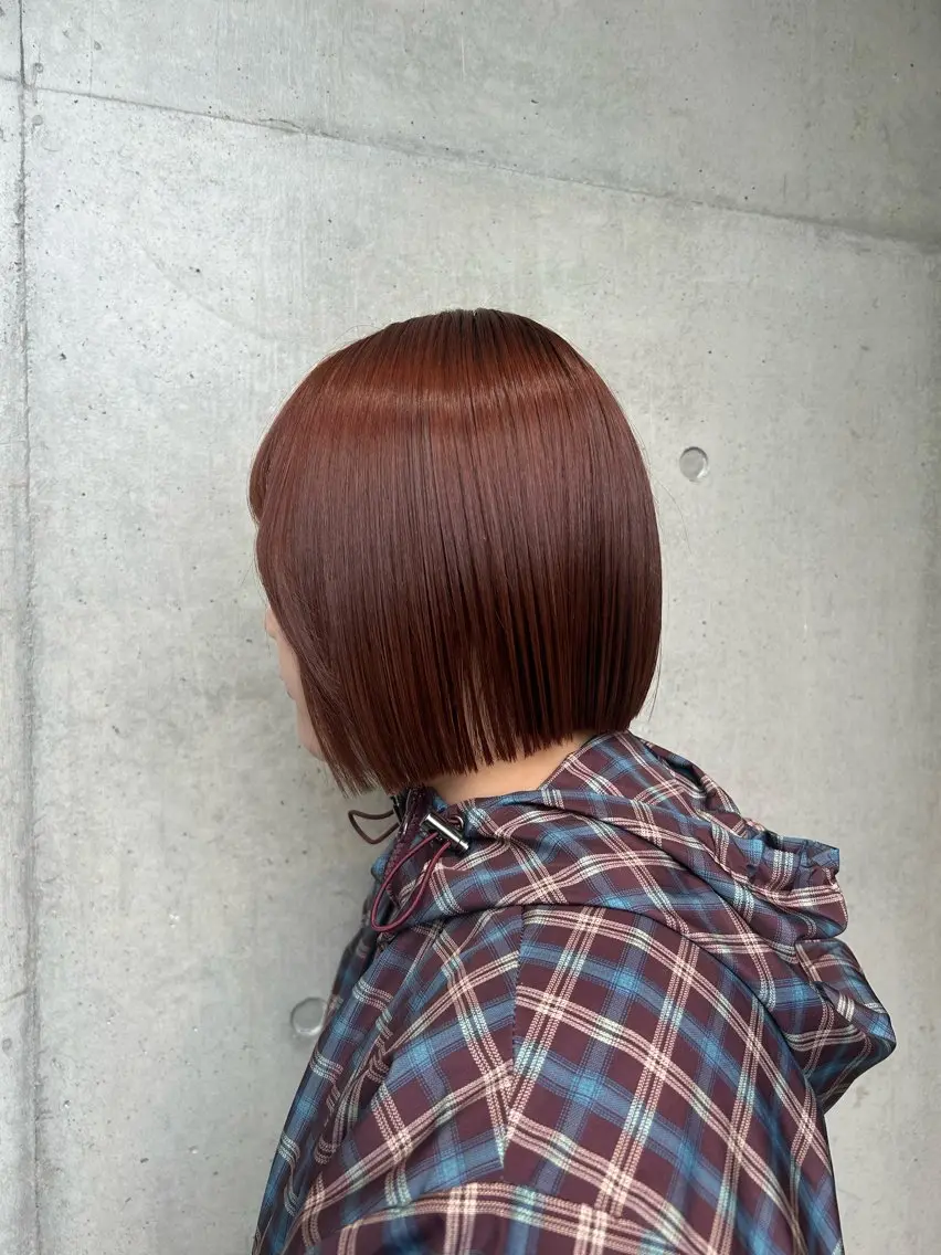 ショート カラー ヘアアレンジ カット ヘアカラー トリートメント ボブ艶モテカラー🫧 カリンのヘアスタイル