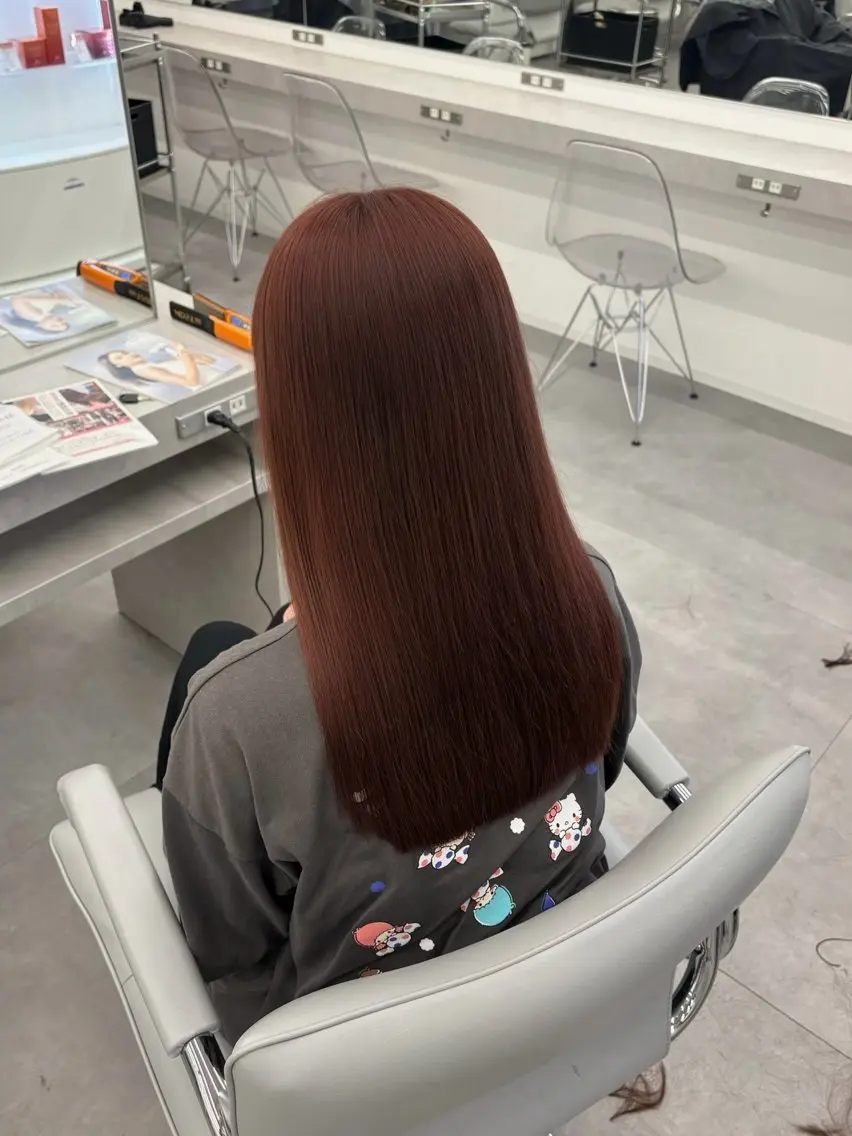 ロング 🖤韓国風カラー🩷 /ツヤ髪✨️はるかのヘアスタイル