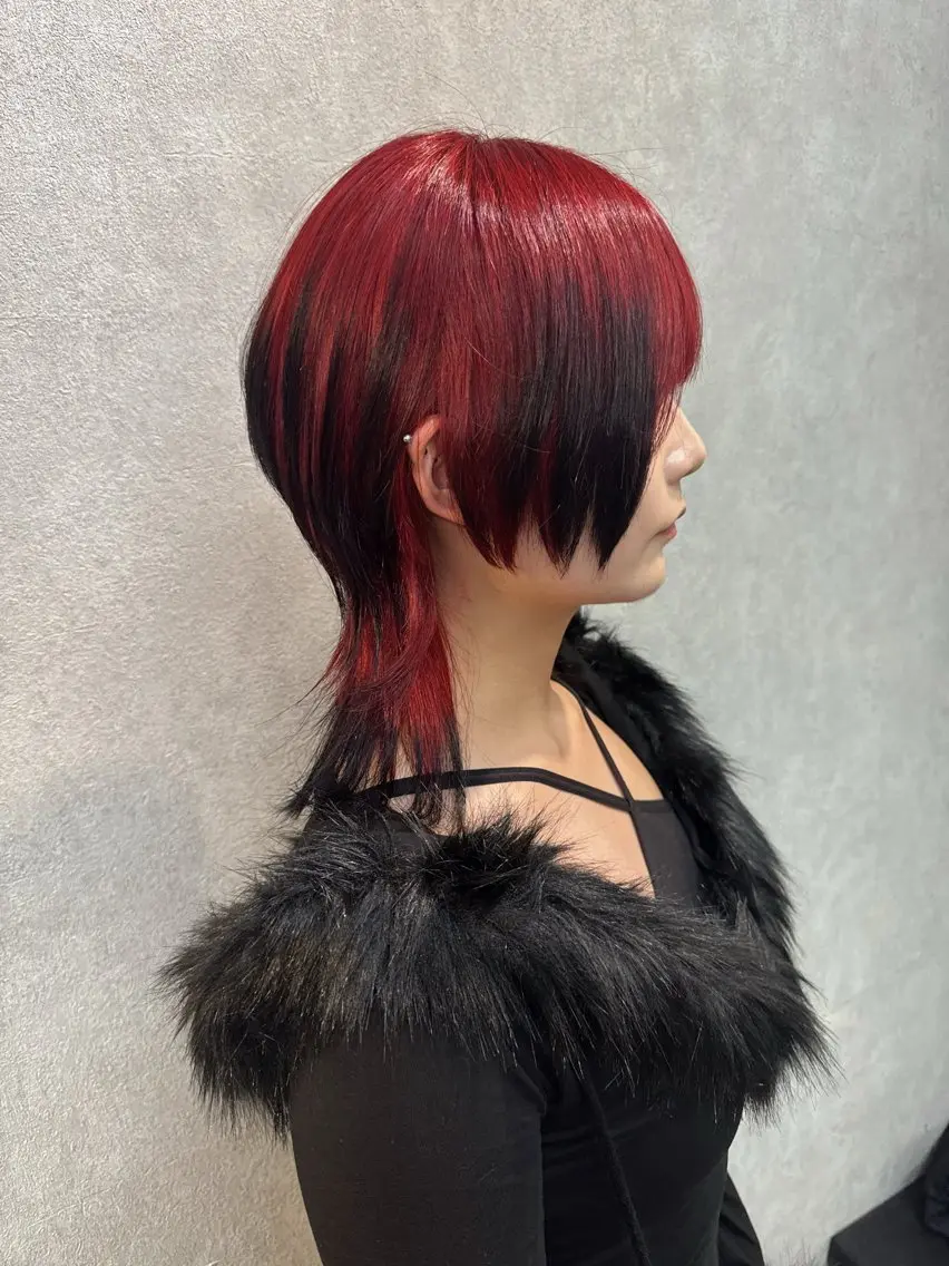 ミディアム カット ヘアカラー トリートメント 【ロングウルフカット 姫カット】伊藤裕哉のヘアスタイル
