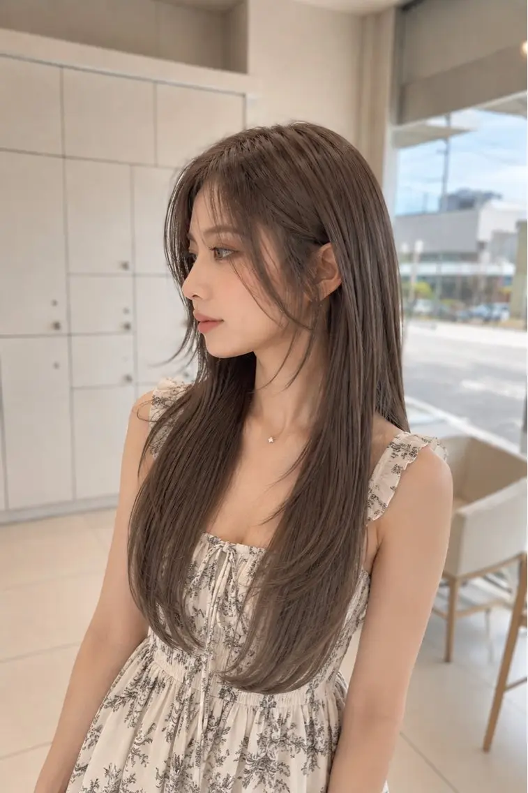 ロング カラー カット ヘアカラー トリートメント 金子 直樹のヘアスタイル