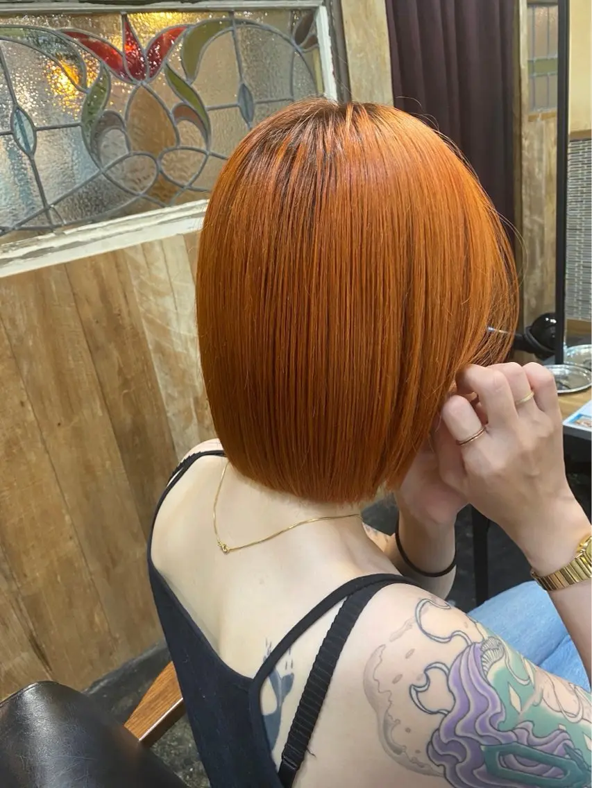 ショート ヘアカラー レイヤー/暖色カラー /似合わせ/Moeのヘアスタイル