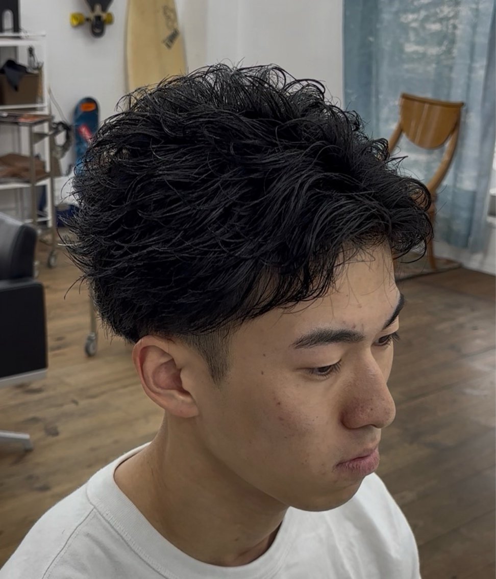 パーマ メンズ カット パーマ メンズ特化サロン Ryomaのヘアスタイル