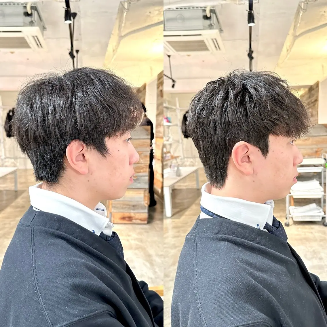 メンズ ダウンパーマ メンズ韓国風 韓国マッシュ マッシュ メンズパーマ カット パーマ トリートメント 骨格補正施術/メンズ 専門美容師/YUYAのヘアスタイル