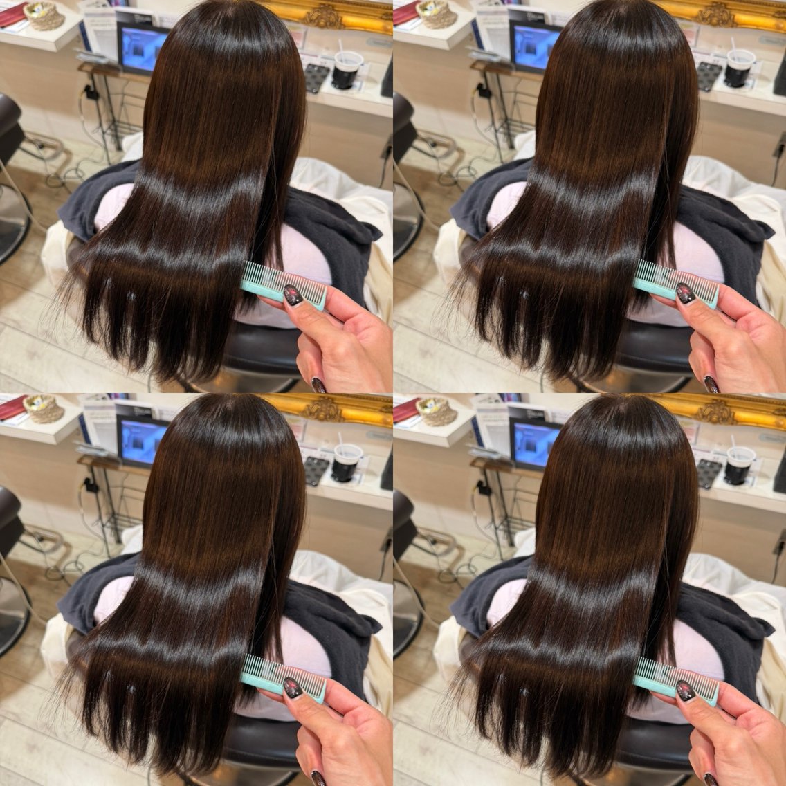 ロング カラー ✨韓国風レイヤー✖️ 美髪矯正✨ユウヤのヘアスタイル