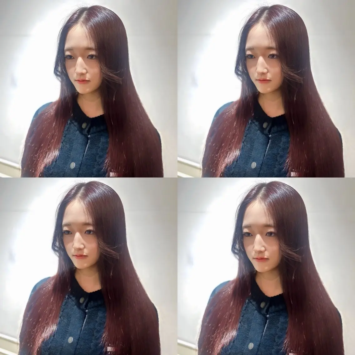 ロング カラー ボルドーカラー 髪質改善 韓国風ヘア カット ヘアカラー トリートメント 店長✨髪質改善✖️ 透明感カラー／純大のヘアスタイル