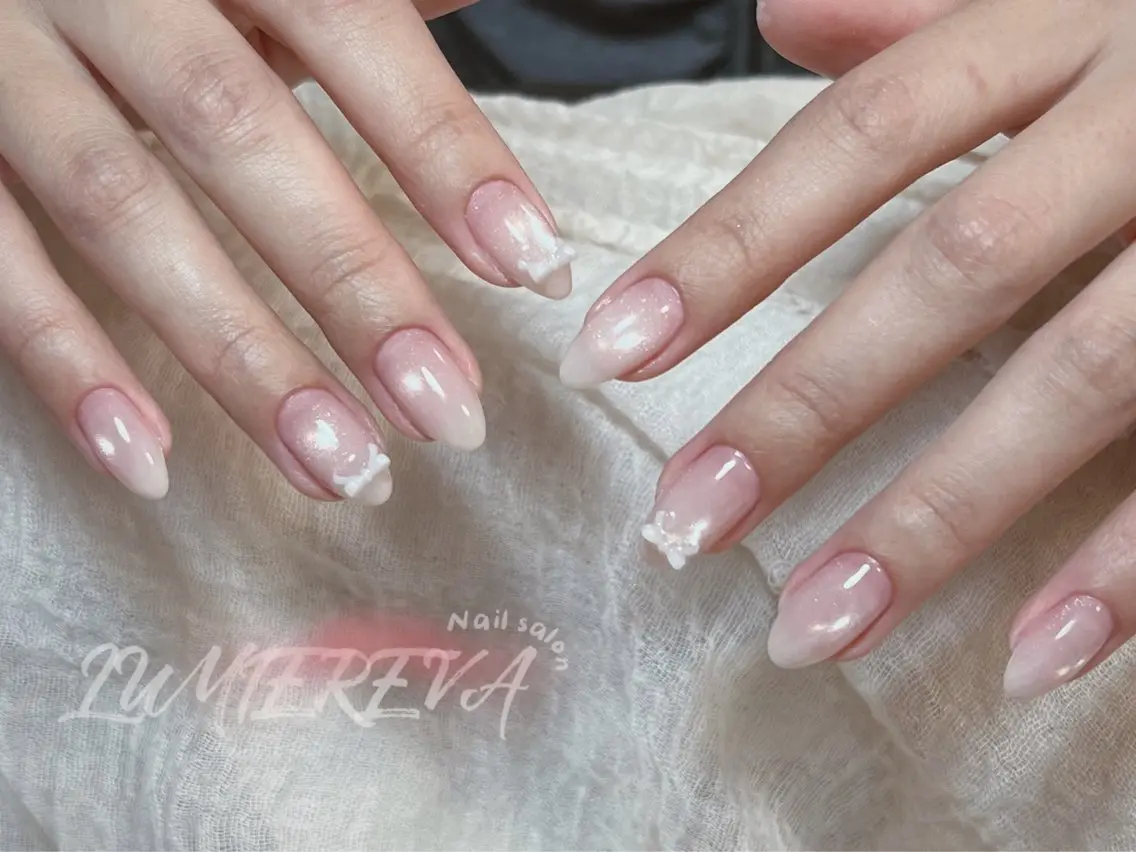ネイル 韓国ネイル ワンホンネイル ハンドネイル Lumiereva @ネイルモデル募集中のネイルデザイン