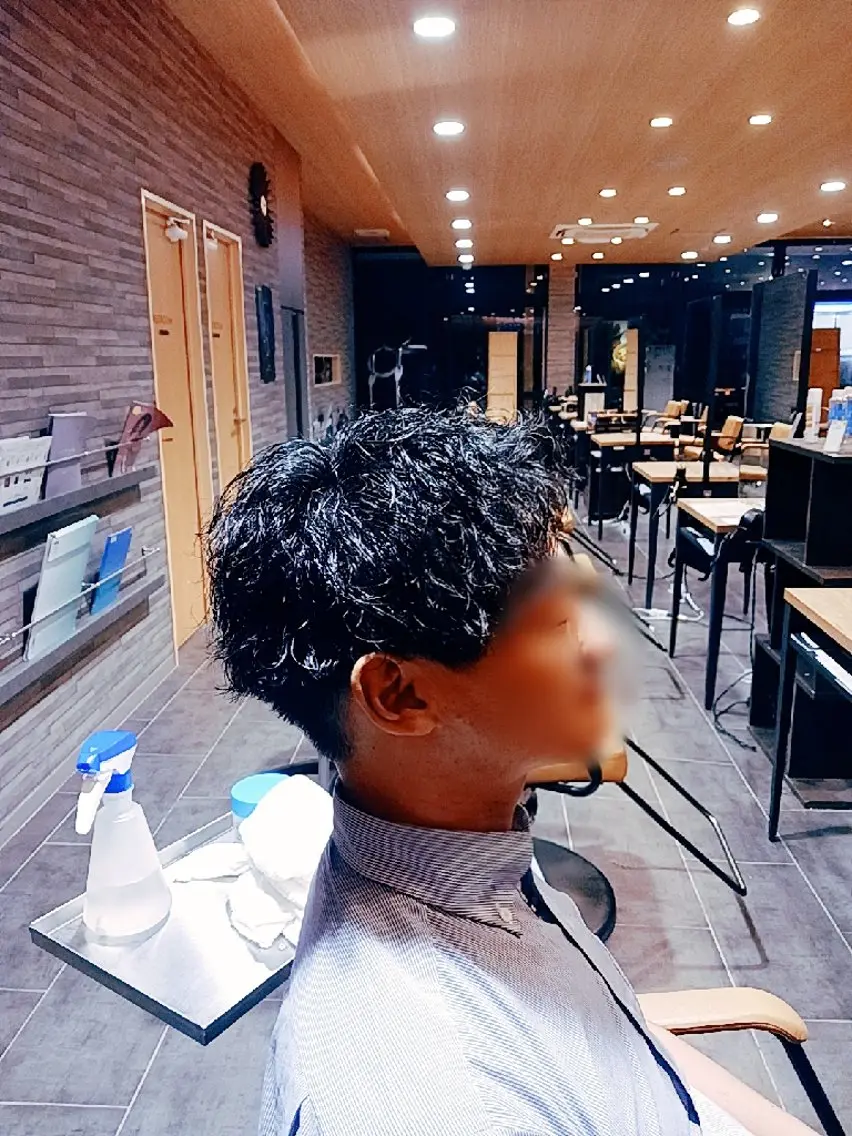 パーマ メンズ 羽田野 紗可のヘアスタイル