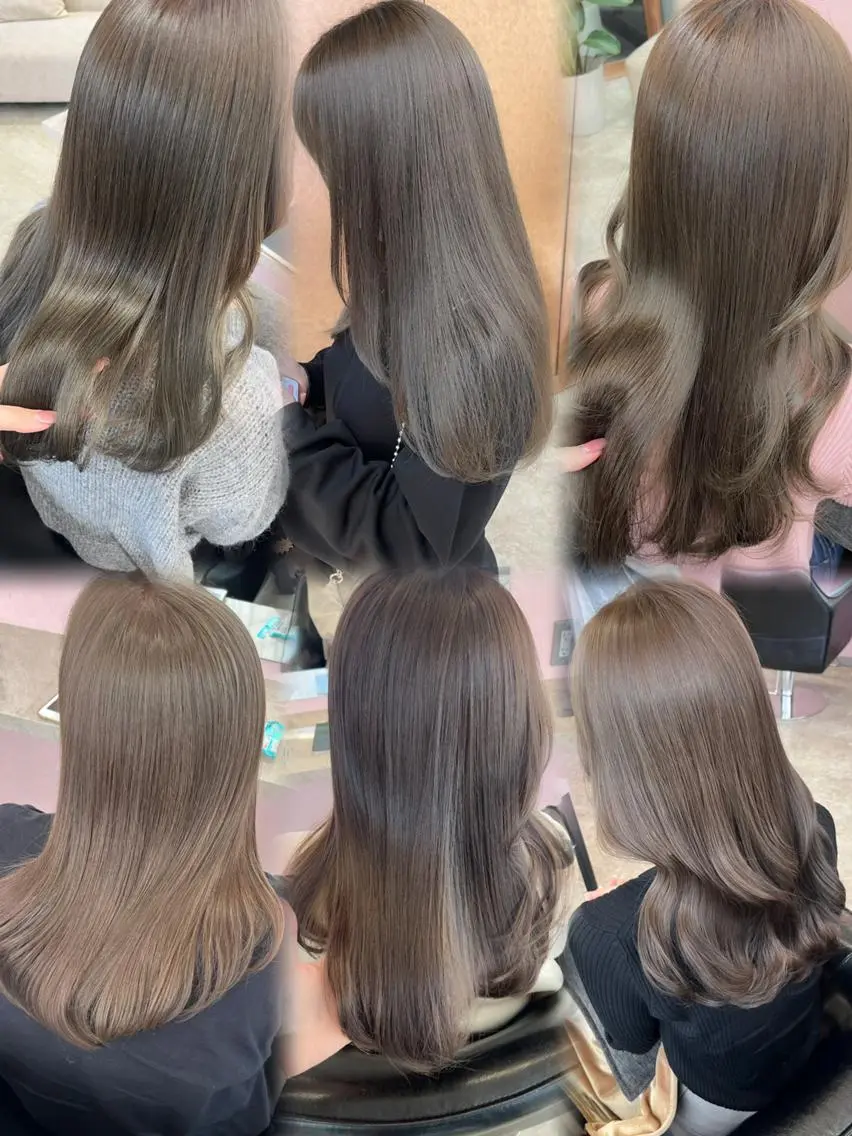 ブリーチなしワンカラー 透明感が出やすいエドルカラー🧸💞 ¥3000の写真