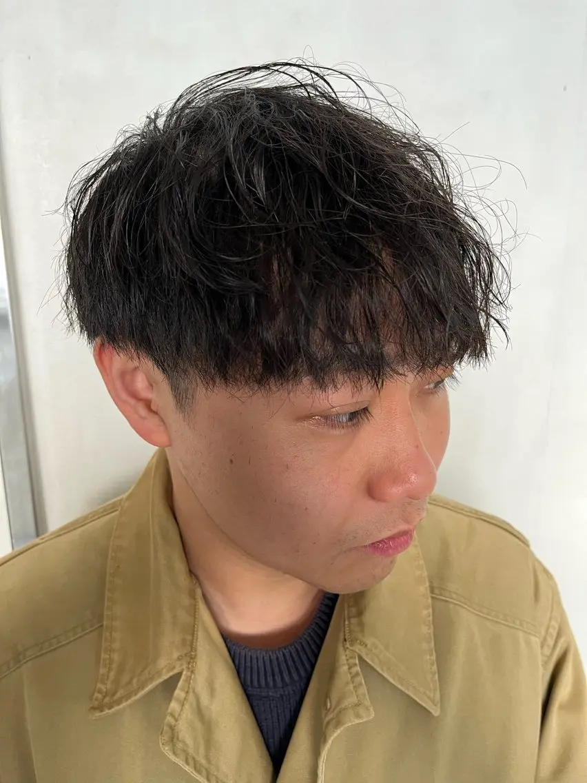 メンズ マッシュ メンズパーマ 刈り上げ カット パーマ UMM daichi メンズパーマのヘアスタイル
