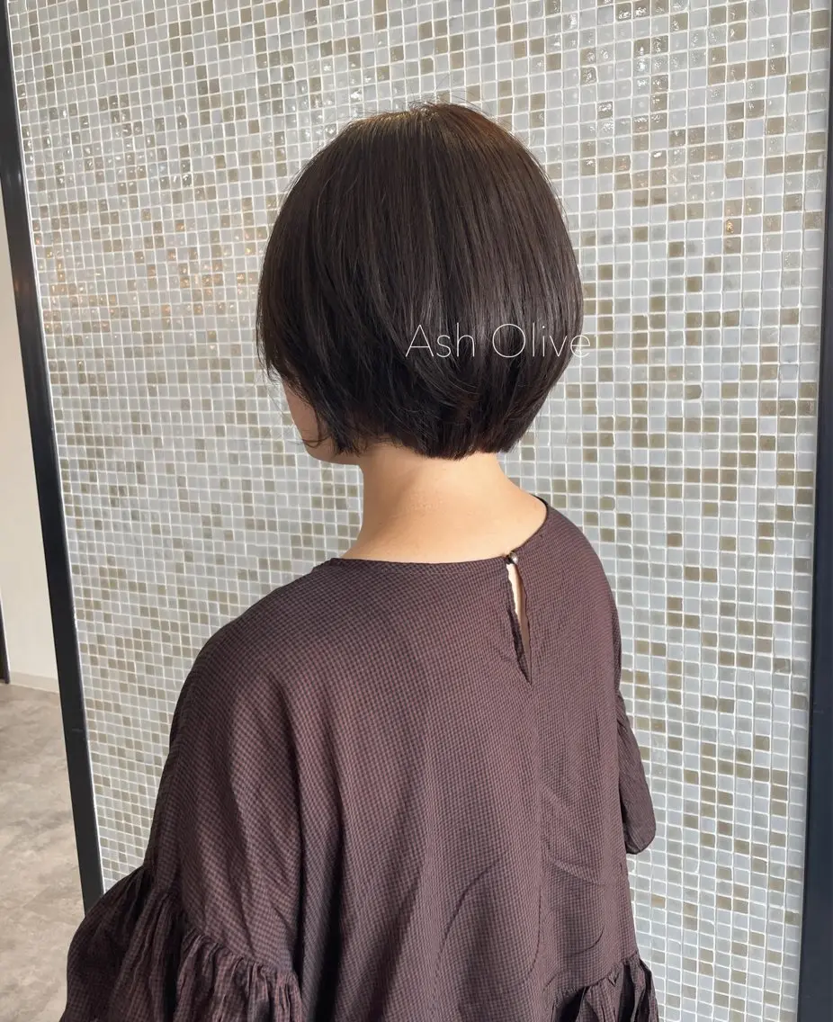 ショート カラー アッシュ オリーブカラー CANNA/ SAEのその他イメージ