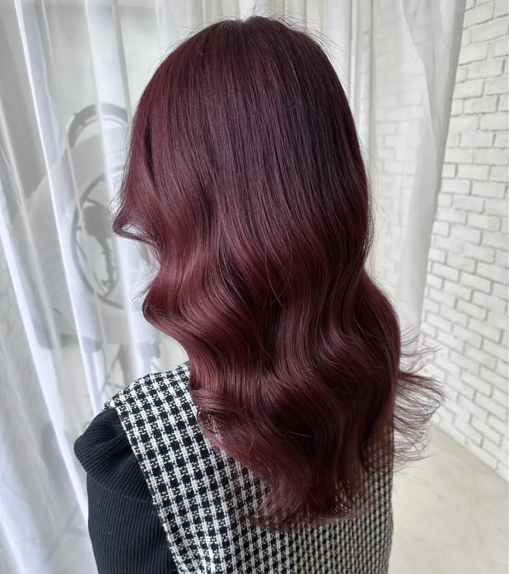 ロング カラー ブリーチ 透明感カラー ブリーチなしカラー ピンクカラー レイヤーブリーチ特化 ホワイト専門/岸のヘアスタイル