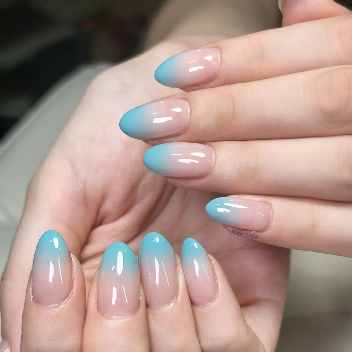 ネイル クリアネイル ハンドネイル ハンドケア BLUE CORAのネイルデザイン