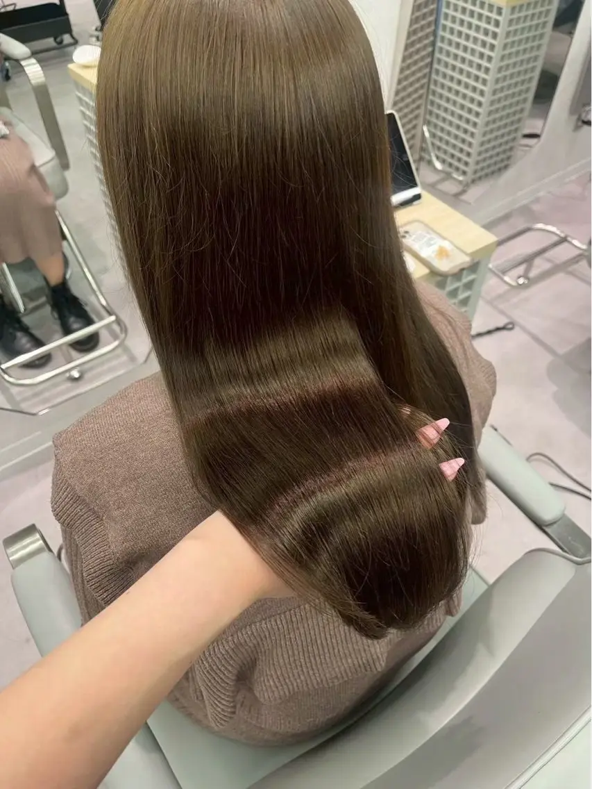 セミロング 縮毛矯正 フヅキ 🌷のヘアスタイル